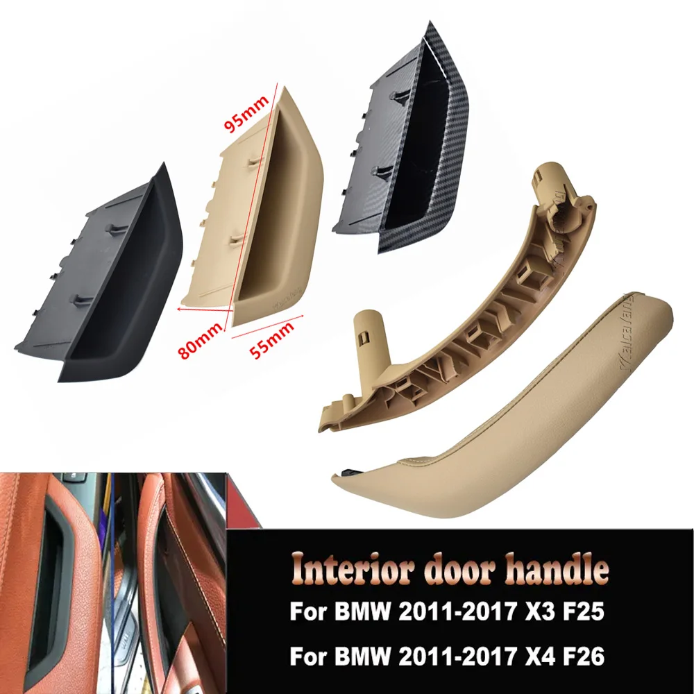 

RHD LHD main driver Door inner Handle pull trim For BMW X3 X4 F25 F26 2010-2016 car Auto interior Door Panel cover replacement