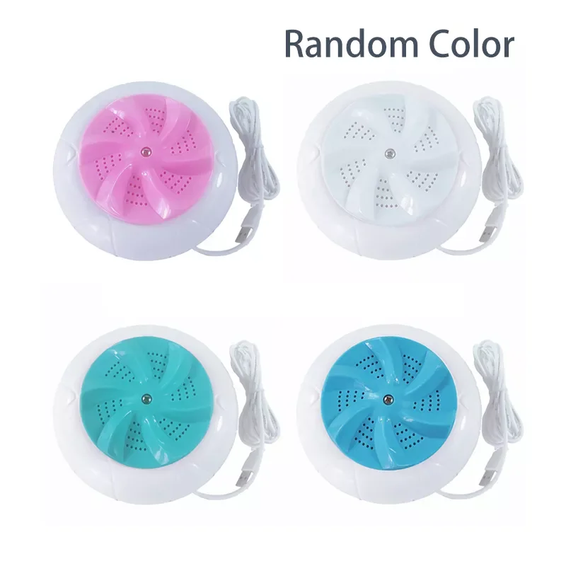 

New Portable Ultrasonic Turbine Washing Machine USB Laundry Cleaner Automatic Washer Prevent Winding Home Travel