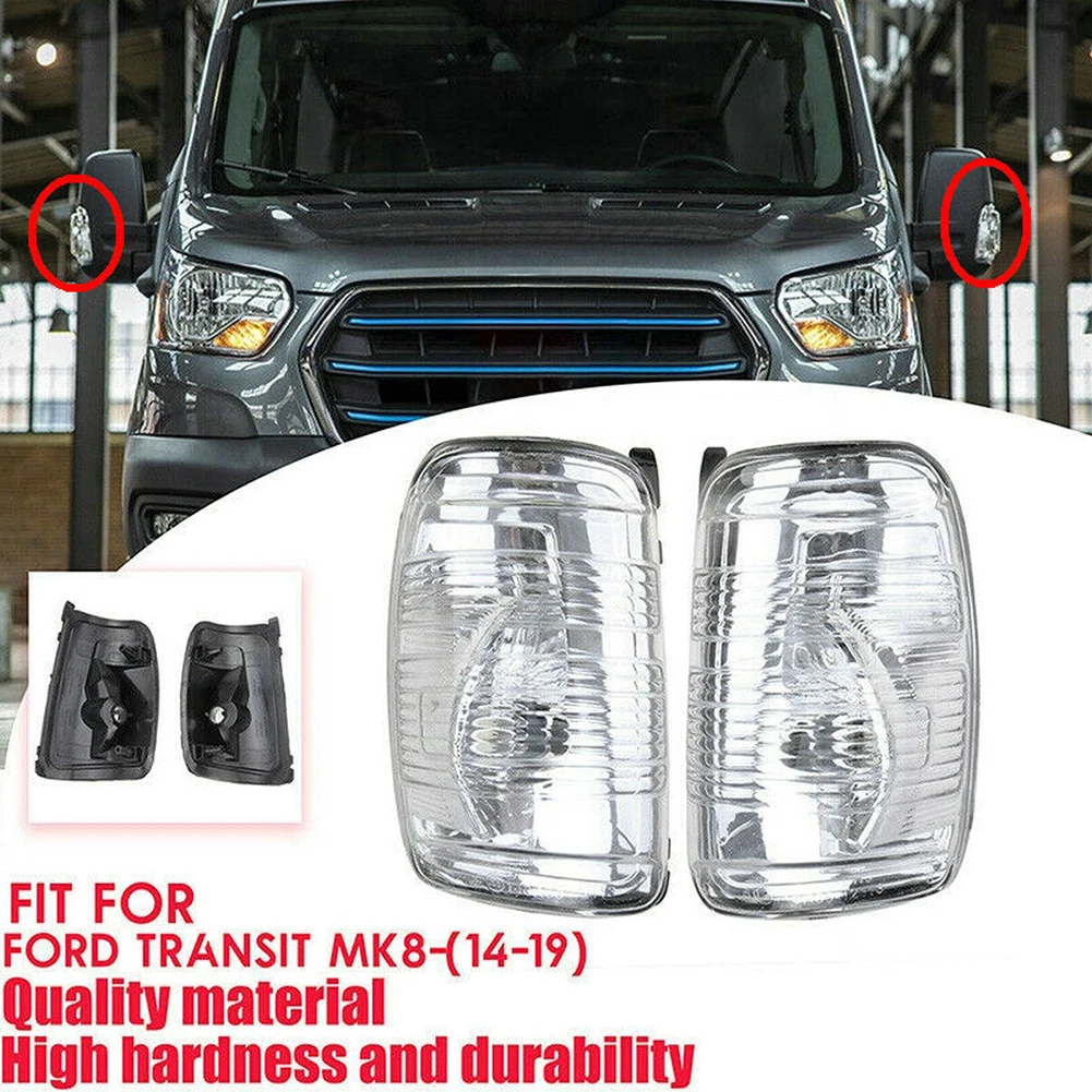 

Правая + левая для FORD TRANSIT 150 250 350 HD 2015-up указатель поворота бокового зеркала светильник Waterproof светильник Shell