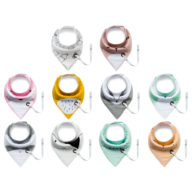 

Baby Bibs for TRIANGLE Newborn Toddler Soft Cotton Scarf Cotton Bib Dribble Band