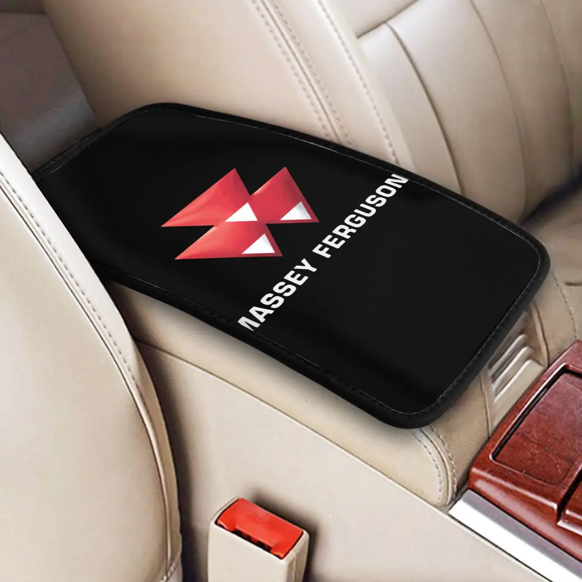 

Massey Ferguson Logo Center Console Protective Cushion Pad for Cars Car Interior Accessories Armrest Cover Mat Auto Armrest Pad