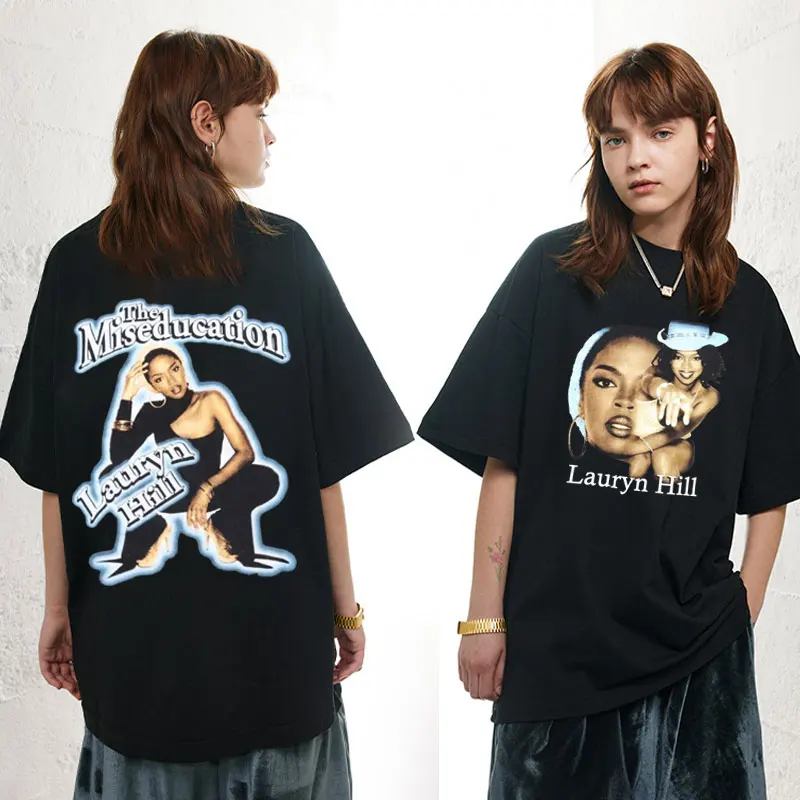 

The Miseducation of Lauryn Hill Print T Shirt Men Women Hip Hop Vintage Short Sleeve T-shirts Summer Casual Oversized T-shirt