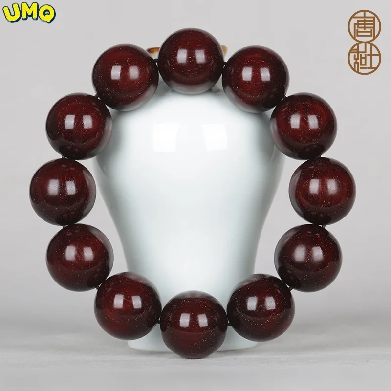 

with Beautiful Venus Red Sandalwood Leaflet Red Sandalwood Old Material 20mm Red Sandalwood Buddha Beads Rosary Bracelet