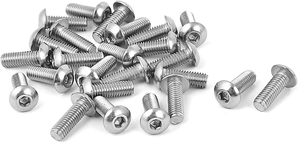 

Keszoox M5 x 14Mm Stainless Steel Button Head Socket Cap Screw 25 Pcs