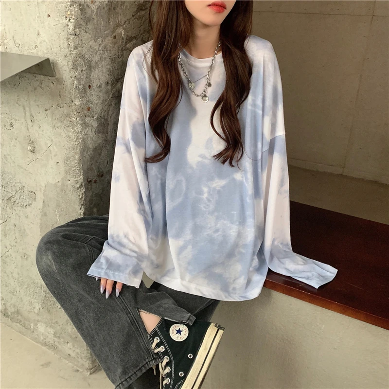 

Женская футболка с длинным рукавом, в стиле Харадзюку