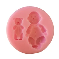 forma silicone mold shape boy and little bear for confectionery