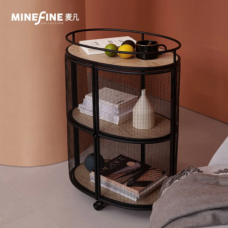 

Многоярусная кухонная полка для хранения, современная простая мебель для гостиной, мобильный диван, боковой стол, шкаф для ванной комнаты, П...