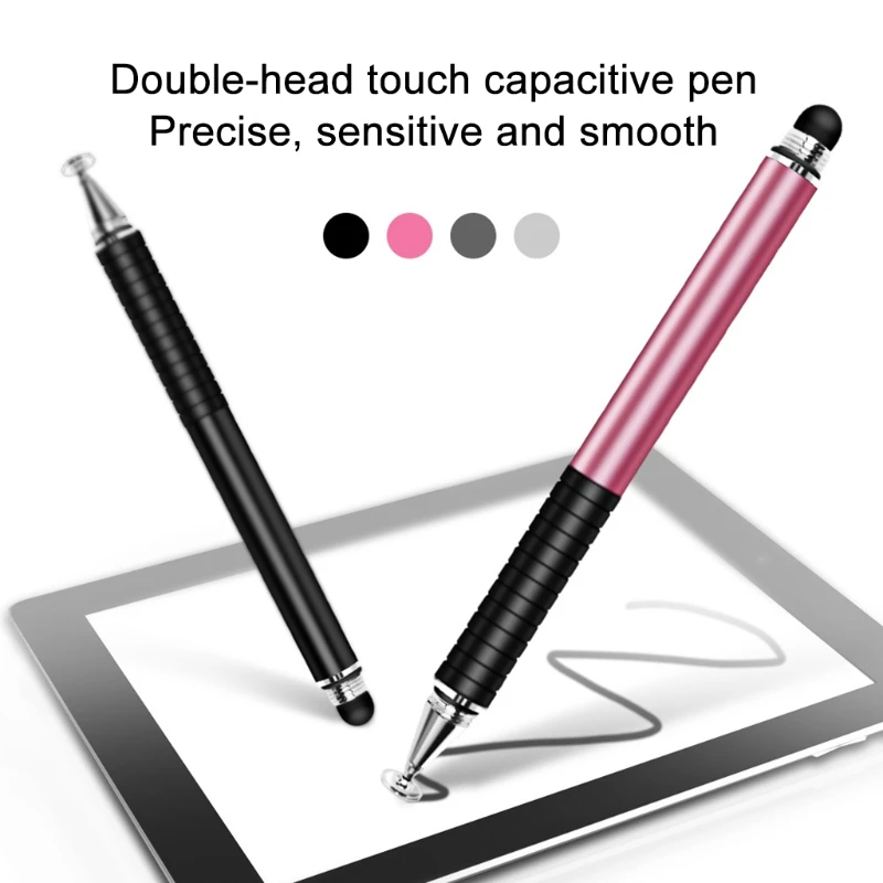 

Capacitive Stylus Pen Disc & Fiber Tip 2 in 1 Series High Sensitivity and Precision Universal Touch Screens Drawing Pen H8WD