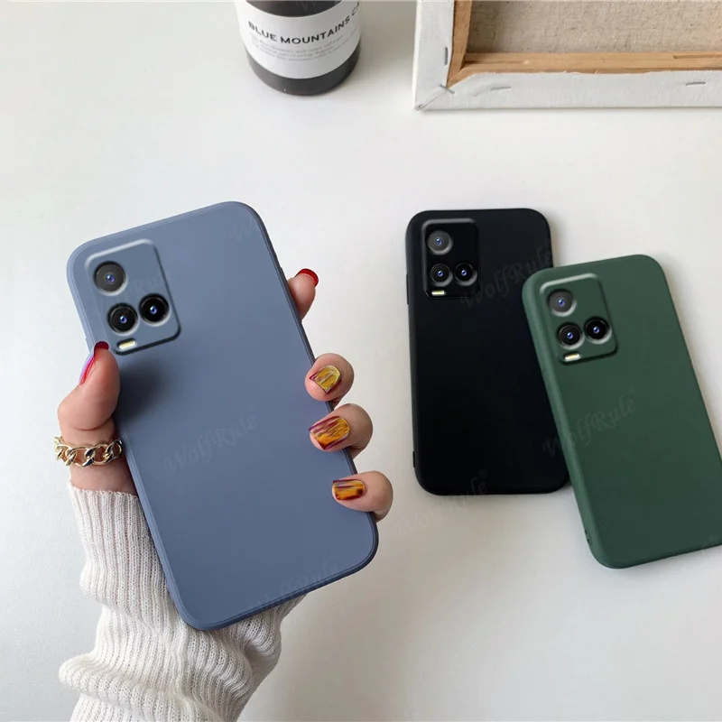 

Чехол для Vivo Y33S, чехол для Vivo Y33S, Y21, Y21T, силиконовые противоударные бамперы, армированный задний Чехол из ТПУ, мягкий чехол для Vivo Y33S, чехлы