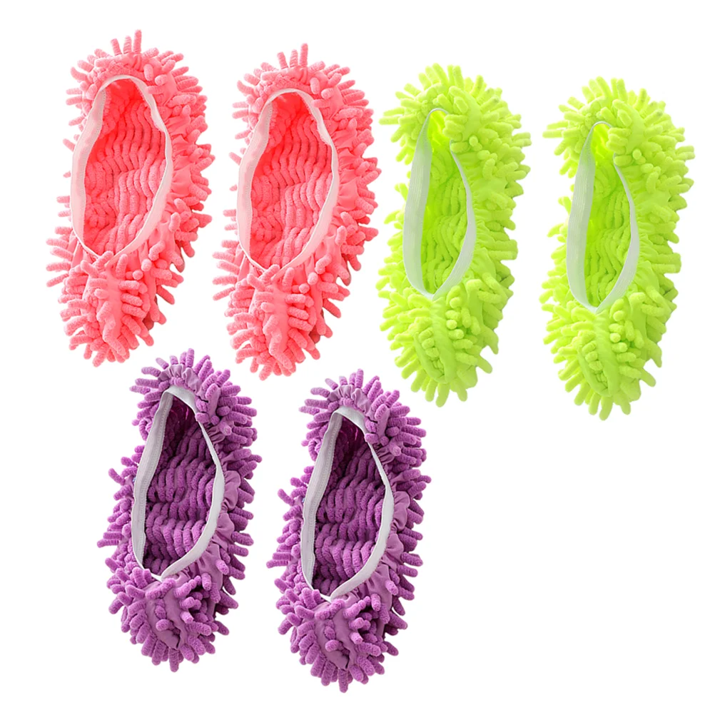 

Floor Mop Cleaning Slippers Foot Shoes Shoe Slipper Cleaner Cover Microfiber Sweeper Reusable Sock Polishing Lazy Chenille
