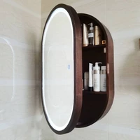 oval bathroom mirror cabinet storage with light wall hanging dressing makeup toilet bathroom mirror wall mounted full length