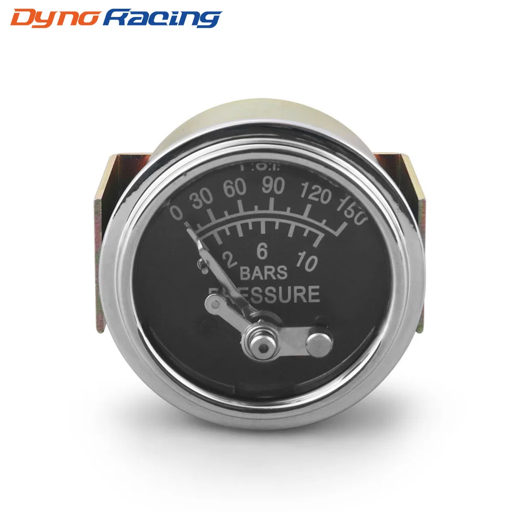 

2 "52 мм механический манометр масла 0-150PSI/0-10bar Пресс давления масла ручной набор сигнализации автомобильный счетчик желтый свет 1/8NPT
