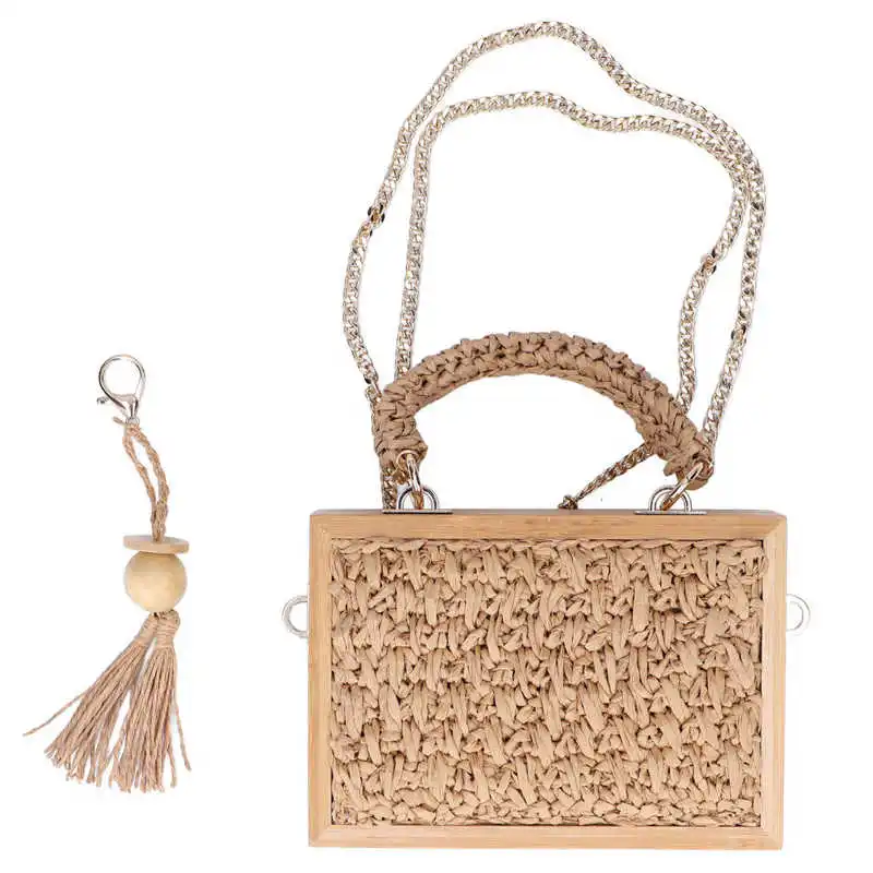 

Rattan Bags Handbag Bamboo Bag Light Portable for Shopping for Party for Dating