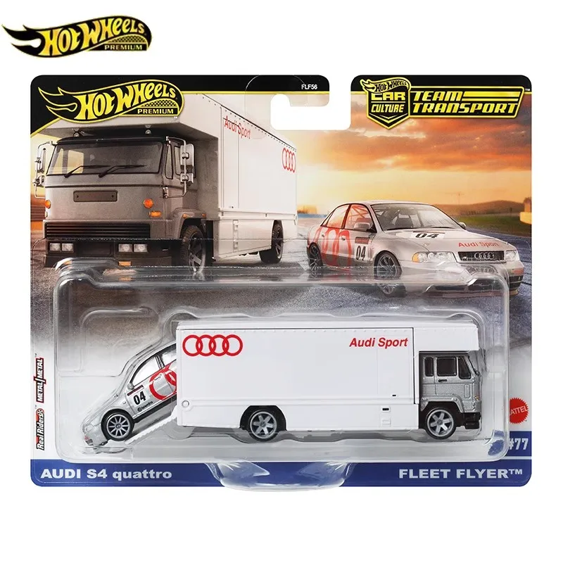 Горячее колесо AUDI S4 quattro FLEET FLYER DMC DELOREAN модель автомобиля из сплава коллекционная