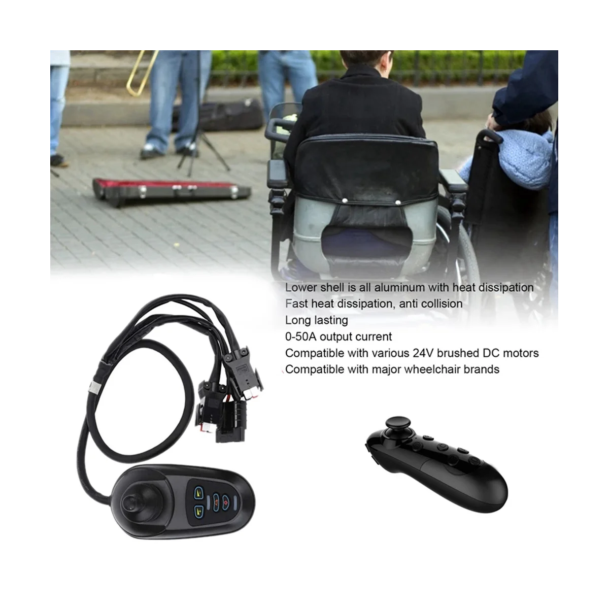 

Electric Wheelchair Joystick Controller Electric Wheelchair Controller Shifting Smoothly for Intelligent Robots