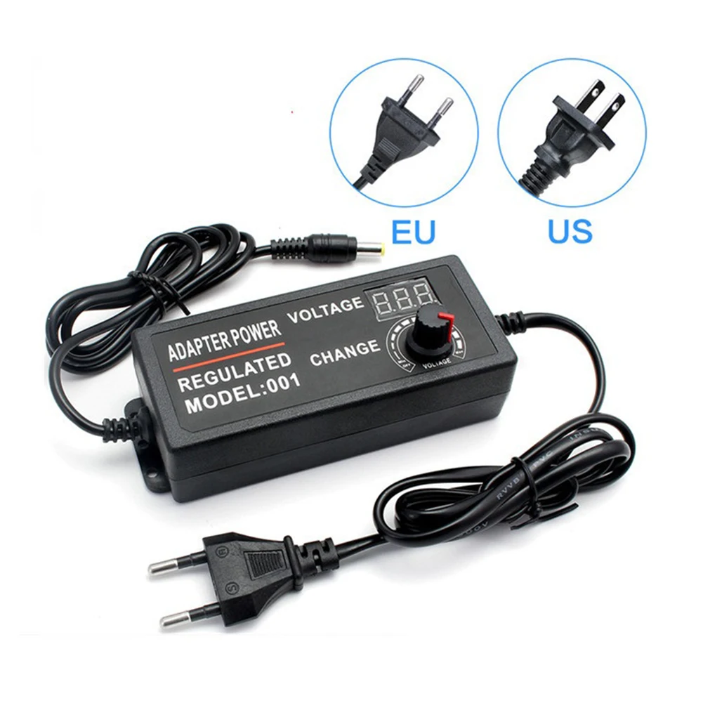 

Регулируемый адаптер питания с ЖК-дисплеем, цифровой Регулируемый источник питания переменного тока в постоянный ток для регулятора скоро...