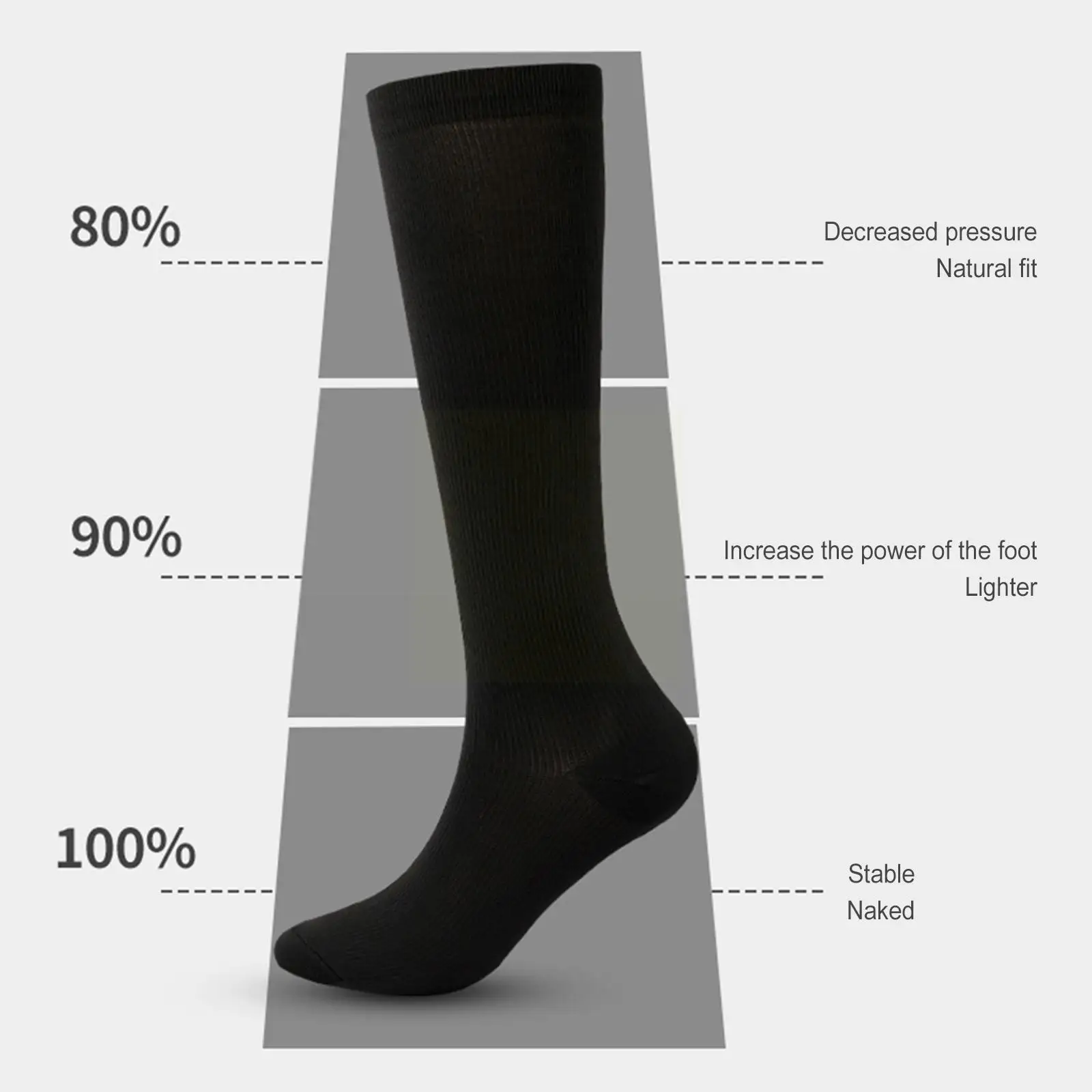 New Arrival Stockings Compression Golf Sport Socks Medical Nursing Stockings Prevent Varicose Veins Socks Fit For running S F1V4