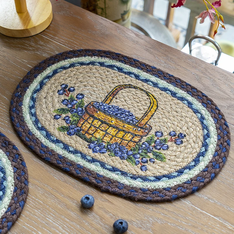 

Drink Coaster Heat Pad Handmade Table Padding Cup Mats Tea Pot Place Mat Pastoral Style Coaster Bowl Pad Heat Insulation Pad New