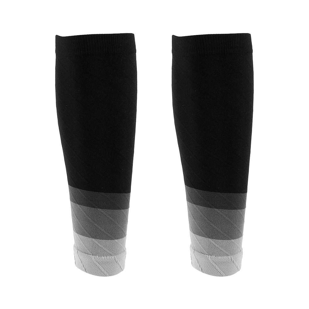 

Women Men Open Toe Knee-High Compression Stockings Night Running Nylon Leggings Basketball Socks Black Sports Socks