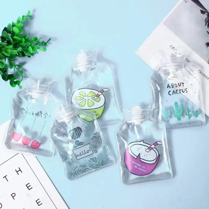 

150ml Mini Hot Water Bag New Cartoon Water Injection PVC Hot Water Bottle Winter Warm Water Bag Hand Feet Warmer Water Bottle