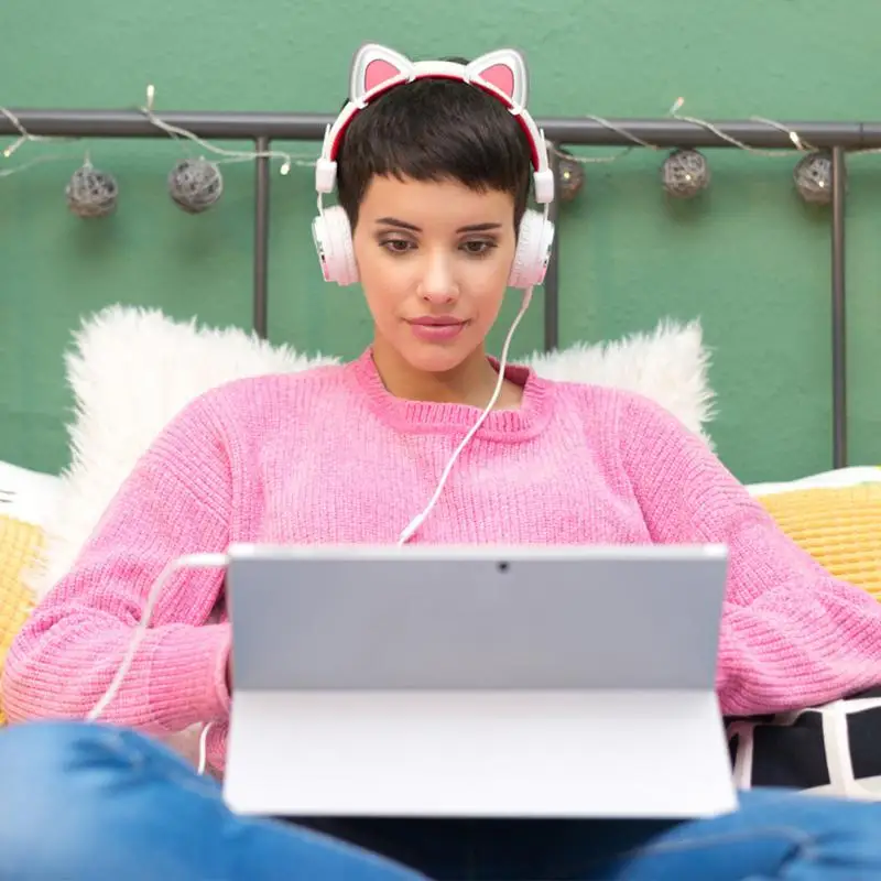 Универсальные наушники с подвеской кошачьи уши украшение для наушников