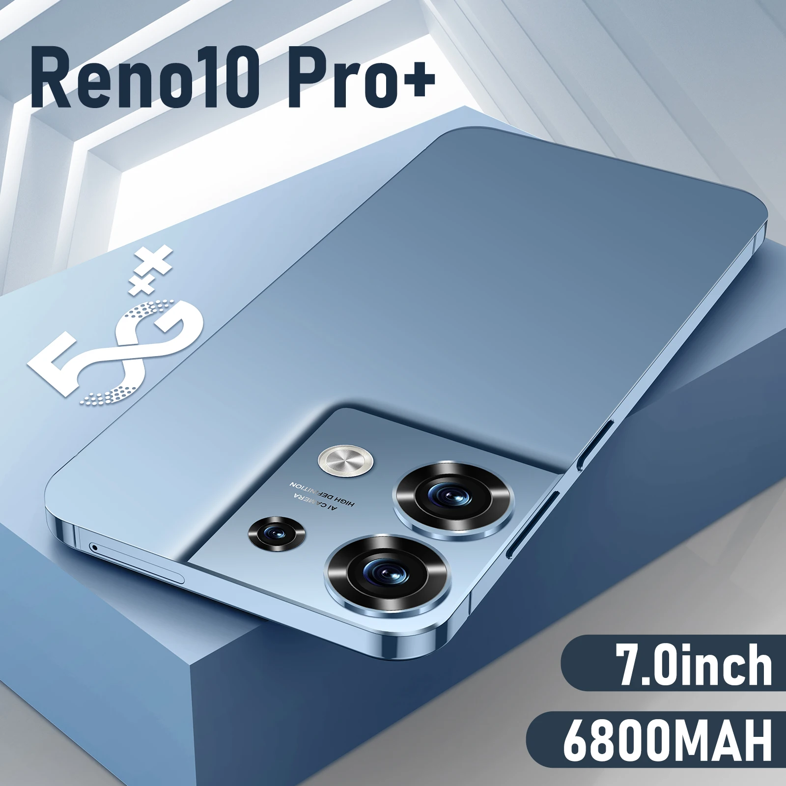 

Смартфон Reno10 Pro +, 7,0 дюйма, 16 ГБ + 1 ТБ, 5GPhone, две Sim-карты, Android 13, функция распознавания лица, 6800 мАч, 72 МП