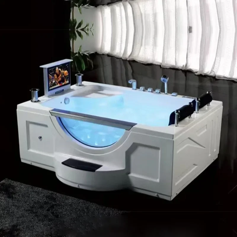 Whirlpool Massage SPA Акриловая большая ванна для отеля Светодиодный струйный массаж