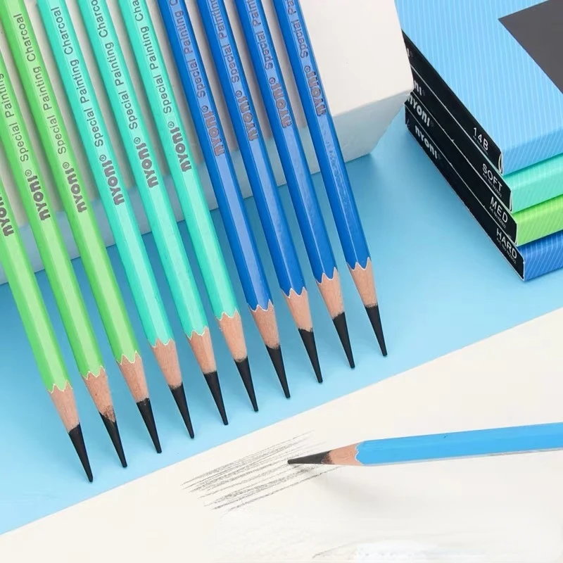 

Новинка, углеродная ручка N2802, мягкая, средне жесткая, 14b, фоторучка для профессиональных художественных учеников, углеродный карандаш для рисования