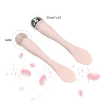 2pcs set silicone face cream spoon small portable eye skin massage bar care tool makeup pick stick