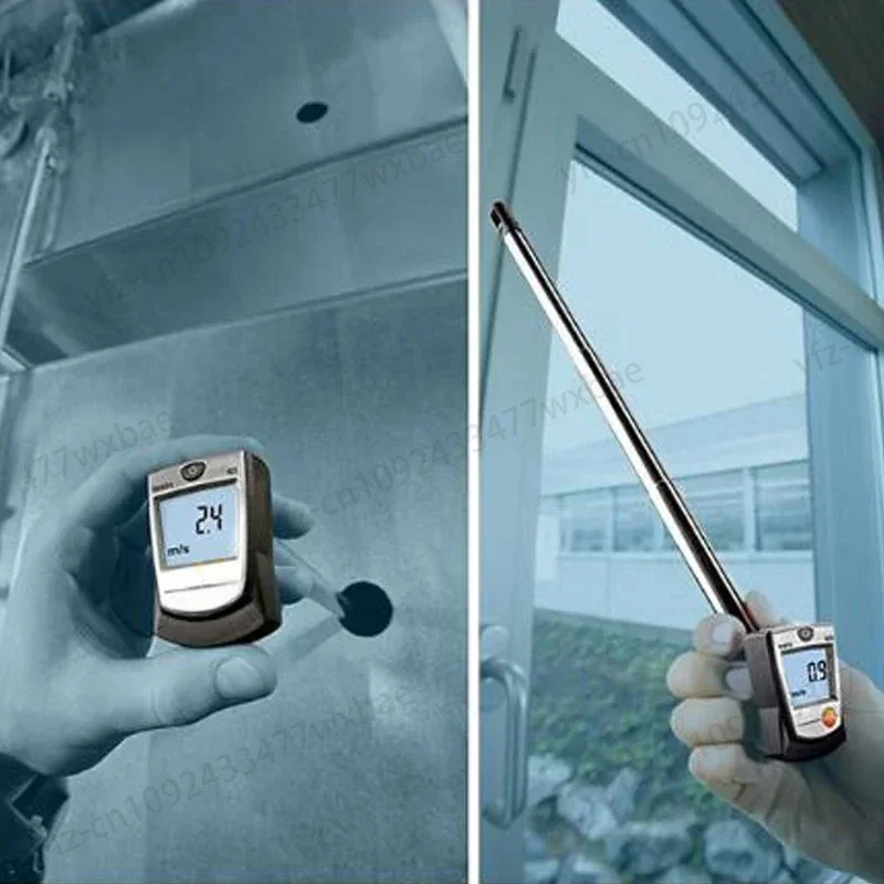 Тепловой анемометр с держателем воздуховода тестер скорости ветра! Testo405-V1 New 405-V1