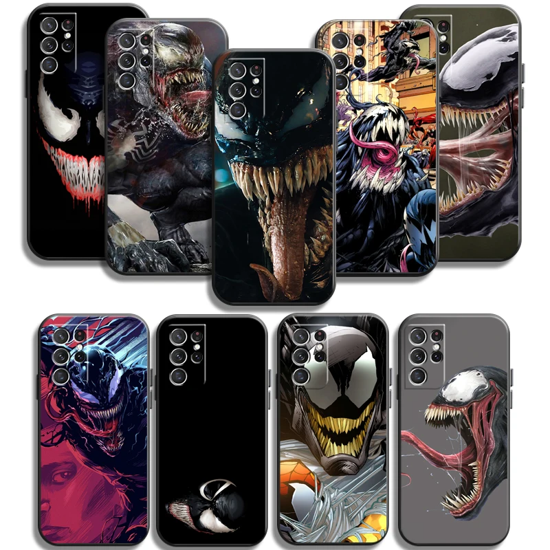

Marvel Venom Phone Cases For Samsung Galaxy M12 FE S20 Lite S8 Plus S9 Plus S10 S10E S10 Lite M11 M12 S20FE Coque Back Cover
