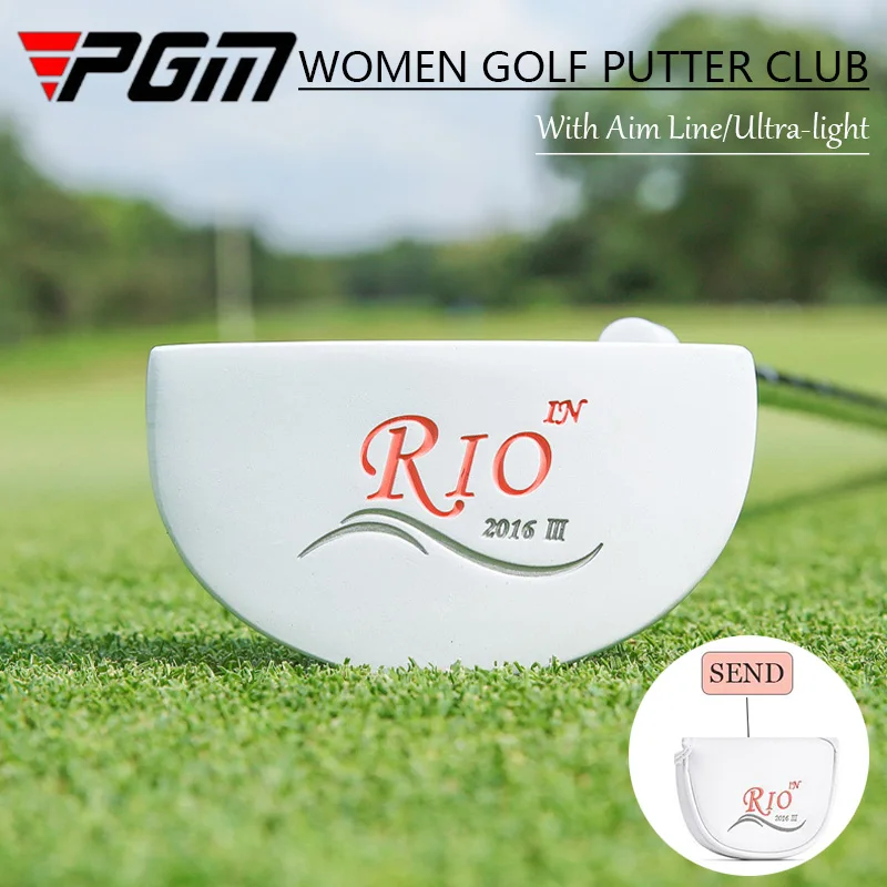

PGM Women Golf Putter Right Handed Golf Clubs Stainless Steel Shaft Training Aids Aiming Line Putter with Cover Practice Pole
