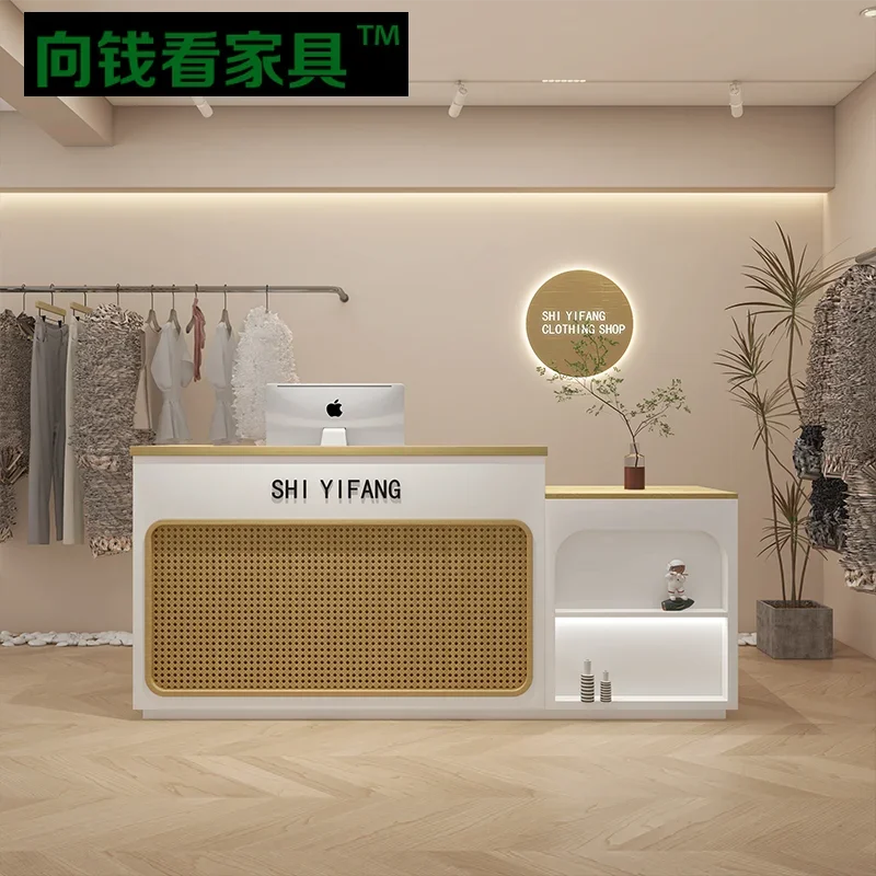 Спа Роскошная стойка для стойки регистрации Современная парикмахерская Подиум