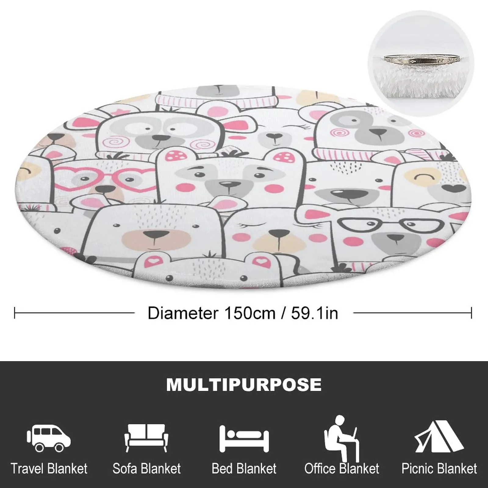 Летнее мягкое Флисовое одеяло с изображением милой собаки |