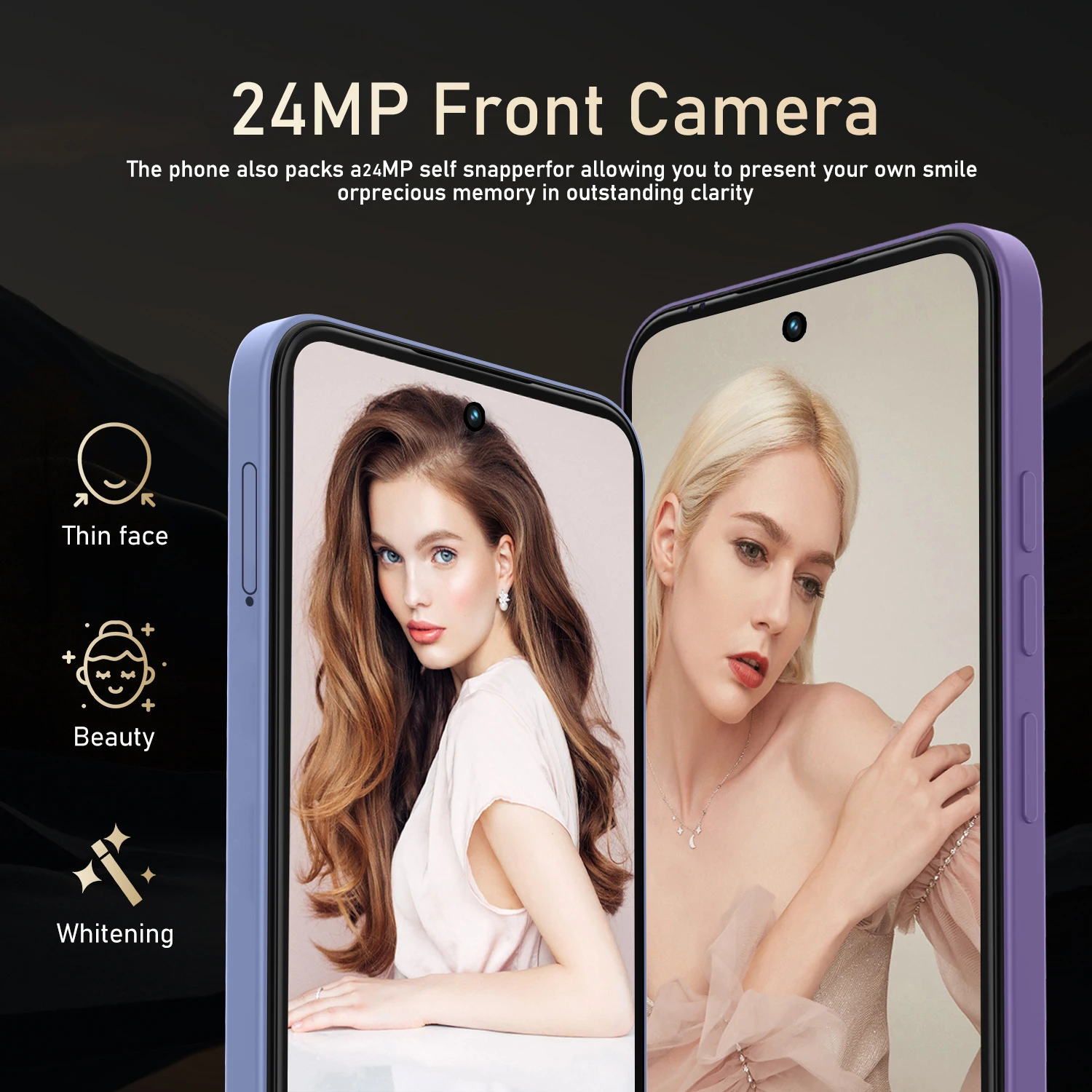 Фото Смартфон FUFFI Global Vision S24 Pro, Android, 12 ГБ ОЗУ, 512 ГБ ПЗУ, 6,67-дюймовый экран, 5800 мАч, 720x1612HD, 48 МП, мобильный телефон с поддержкой сети 4G №3