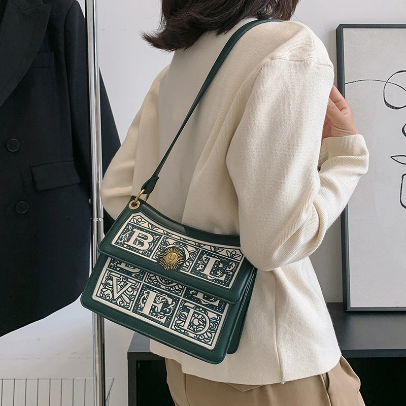 Fashion Shoulder Tote Bags For Women 2023 New Trend Luxury Designer Sling Crossbody Bags Female Pu Leather Handbags High Quality