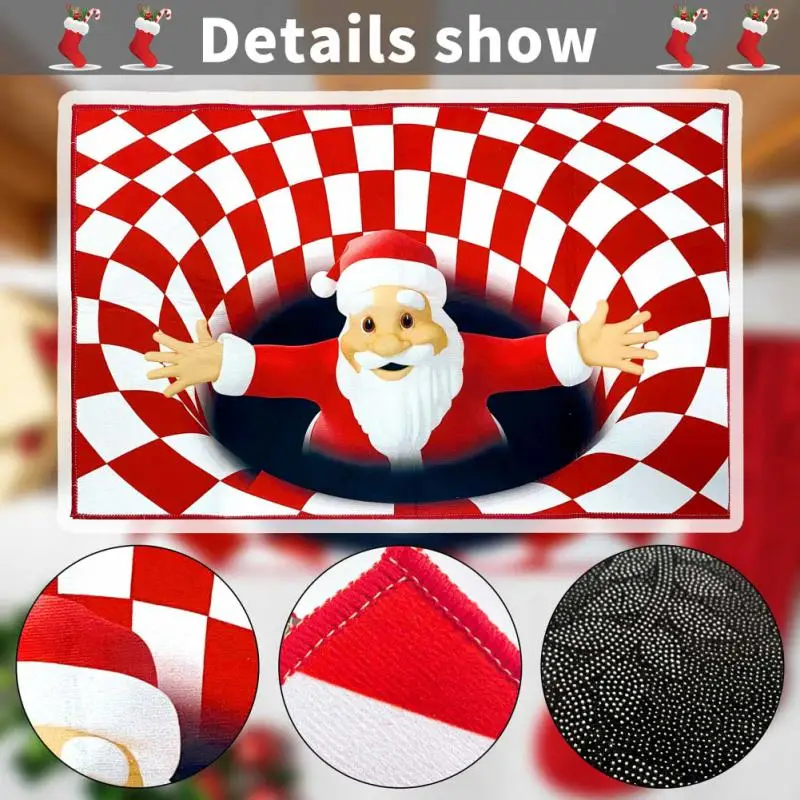 

Christmas Decorations For Home Door Mat Floor Carpet Santa Snowman Rugs Navidad Ornaments New Year 2022 Gifts