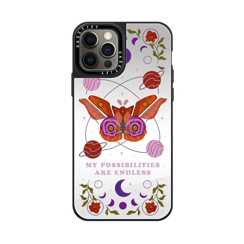 

CASETIFY Aurora Butterfly Mirror Case For Iphone 11 12 13 14 Pro Max 11 12 13 14 Pro XsMax XR X XS 6P 14 Plus Back Cover D0515