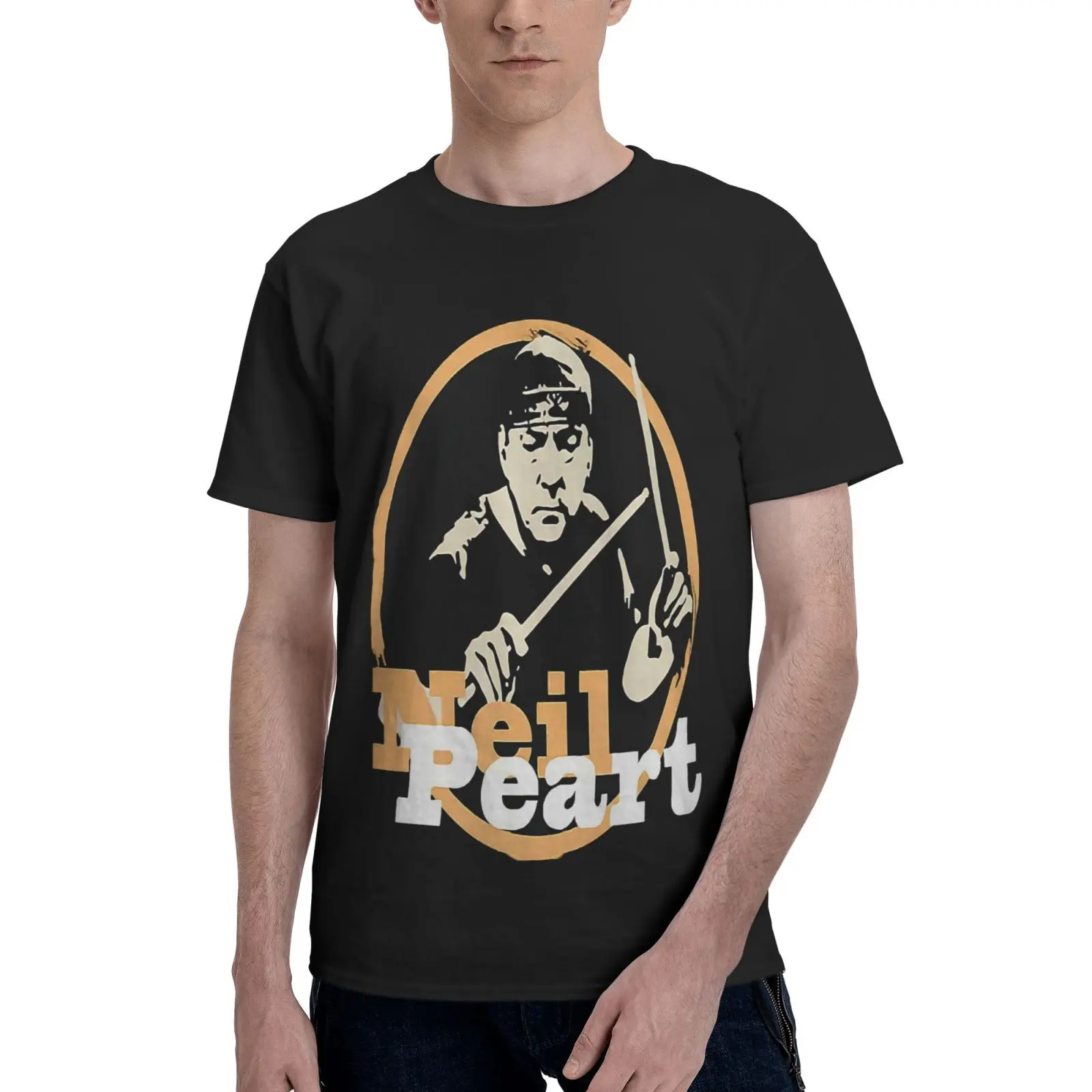 

Neil Peart Drum Rush Bayfest Sabian Oversized T-Shirt T Shirts Harajuku Top Harajuku Anime Clothes Tee Shirt Men Men's T-Shirt