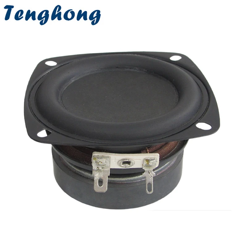 Tenghong 1pcs 3 Inch 79MM Audio Woofer Speakers 4Ohm 8Ohm 15W Bass Driver Paper Cone Rubber Edge Bluetooth Small Steel Gun DIY