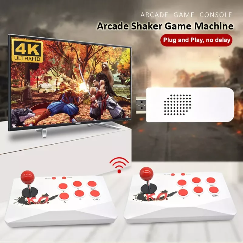 

Arcade Game Console with 2.4G Wireless Joystick Built-in 1788+ Games for MAME/PSP/PS1/SNES/SEGA