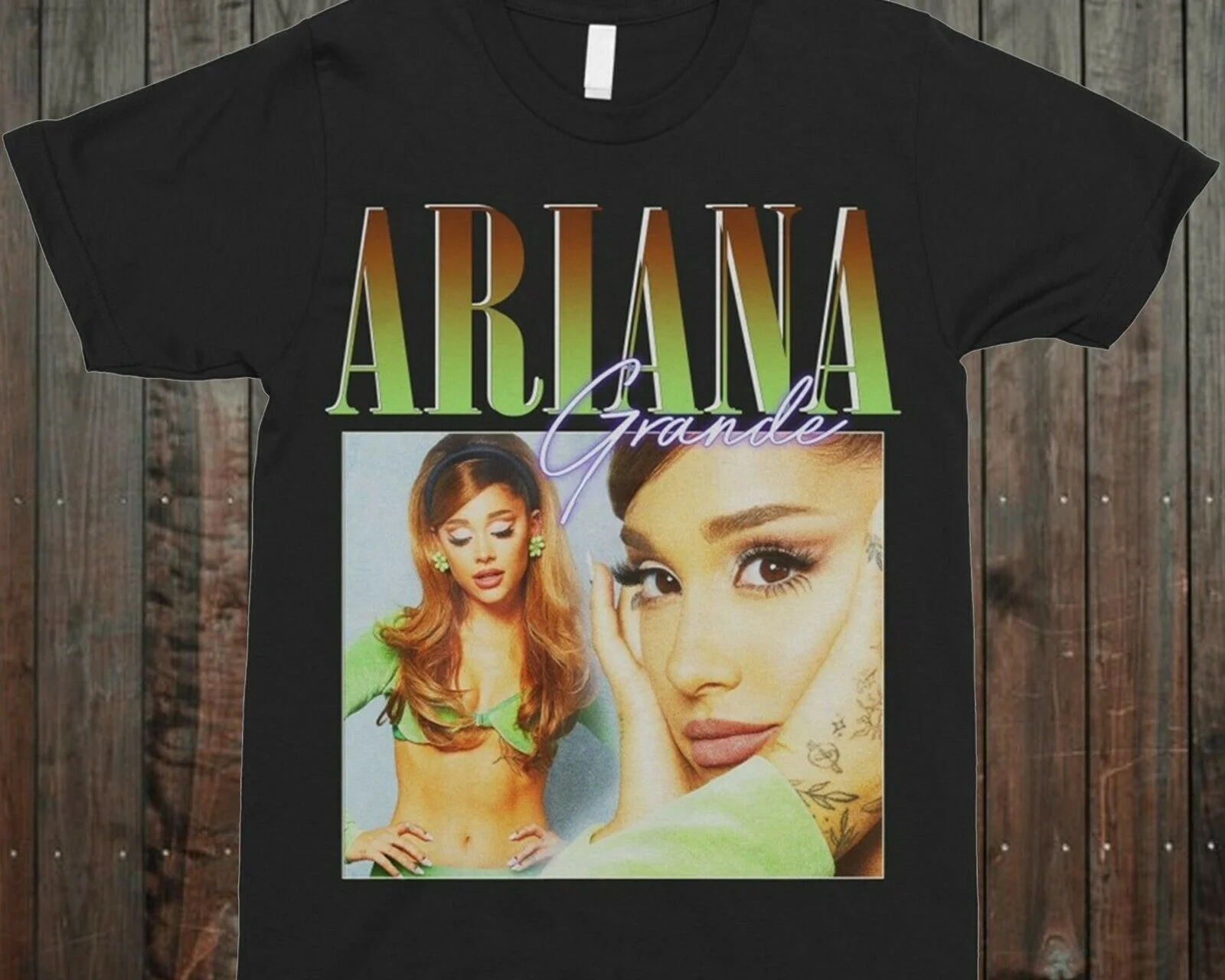 

Men T-Shirt Ariana Grande 90s Crewneck Vintage T-ShirtWomen tshirt