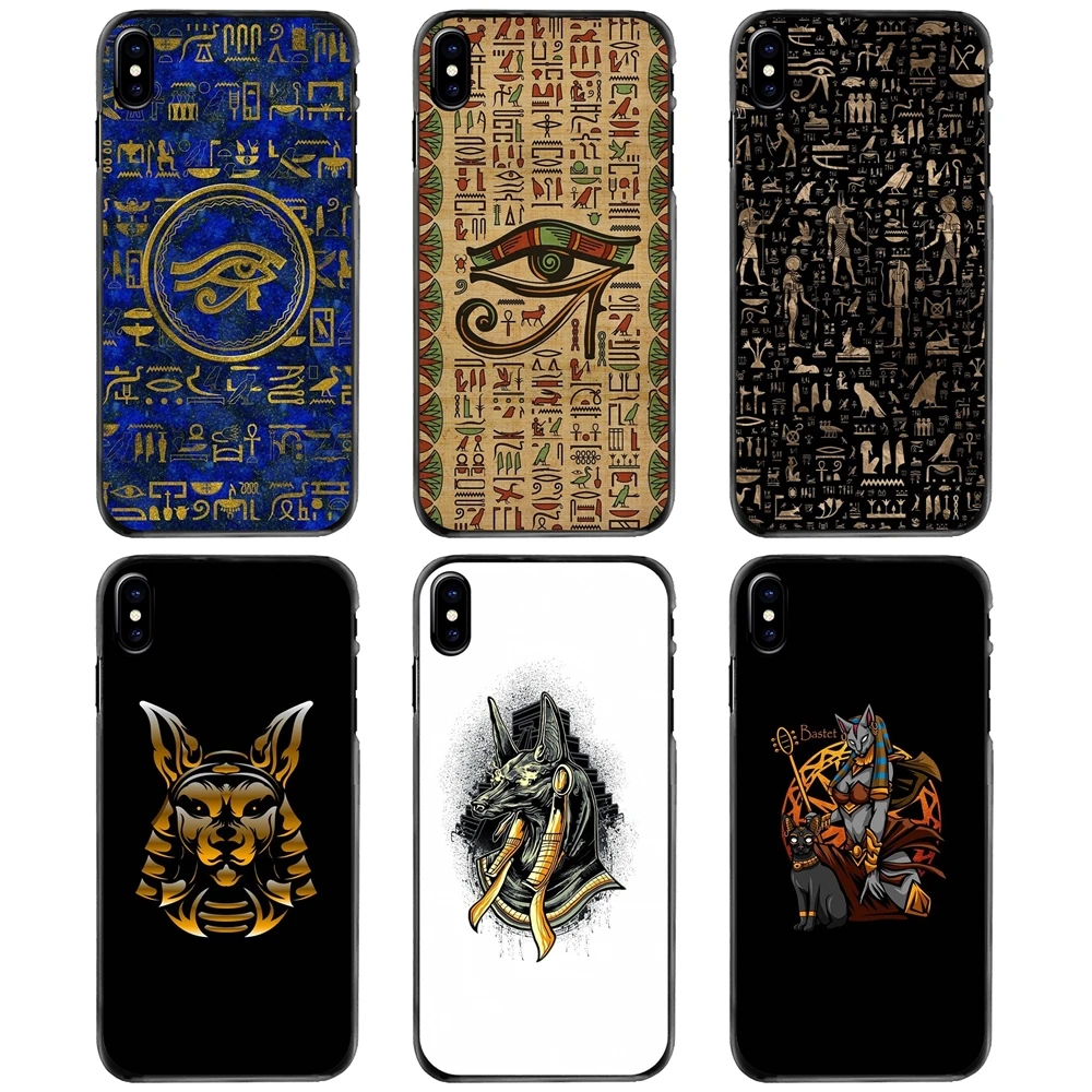 

Hard Phone Cover Case For Apple iPhone 11 12 13 14 Pro MAX Mini 5 5S SE 6 6S 7 8 Plus 10 X XR XS Egypt Nefertiti Anubis Ankh