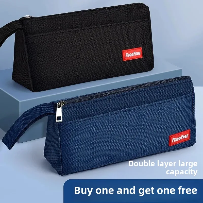 Простая холщовая сумка-карандаш большой емкости для мужчин и женщин детский