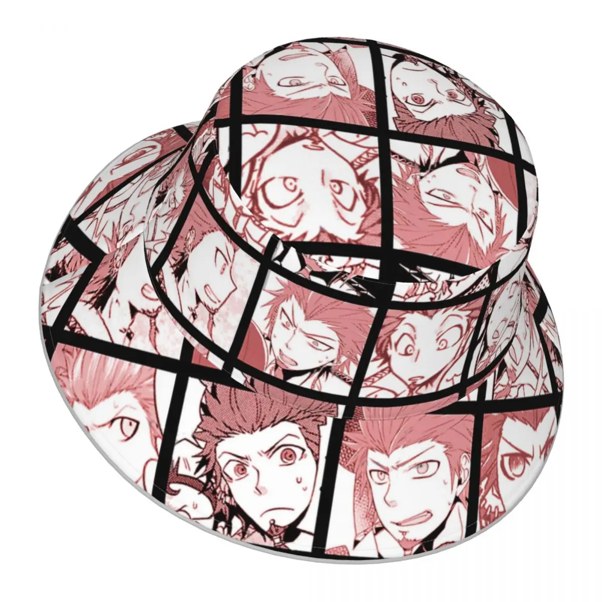 Danganronpa,Leon Manga Collection reflective Bucket Hat Men Women Bucket Hat Outdoor Sunscreen Beach Hat Sun Hiking Fishing Cap