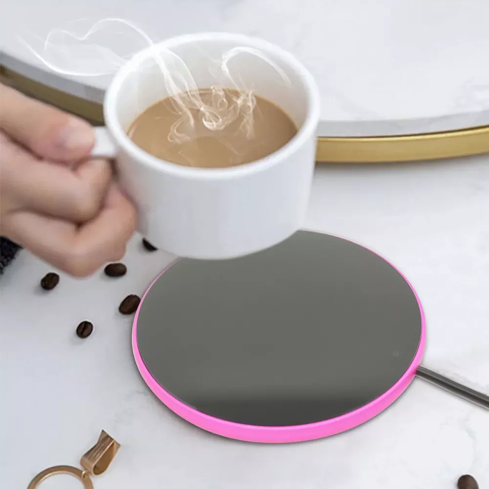 

Coffee Mug Cup Warmer for Home Office Desktop Coaster Warmer Milk Tea Water USB Heating Cup Pad With Indicator Light Switch