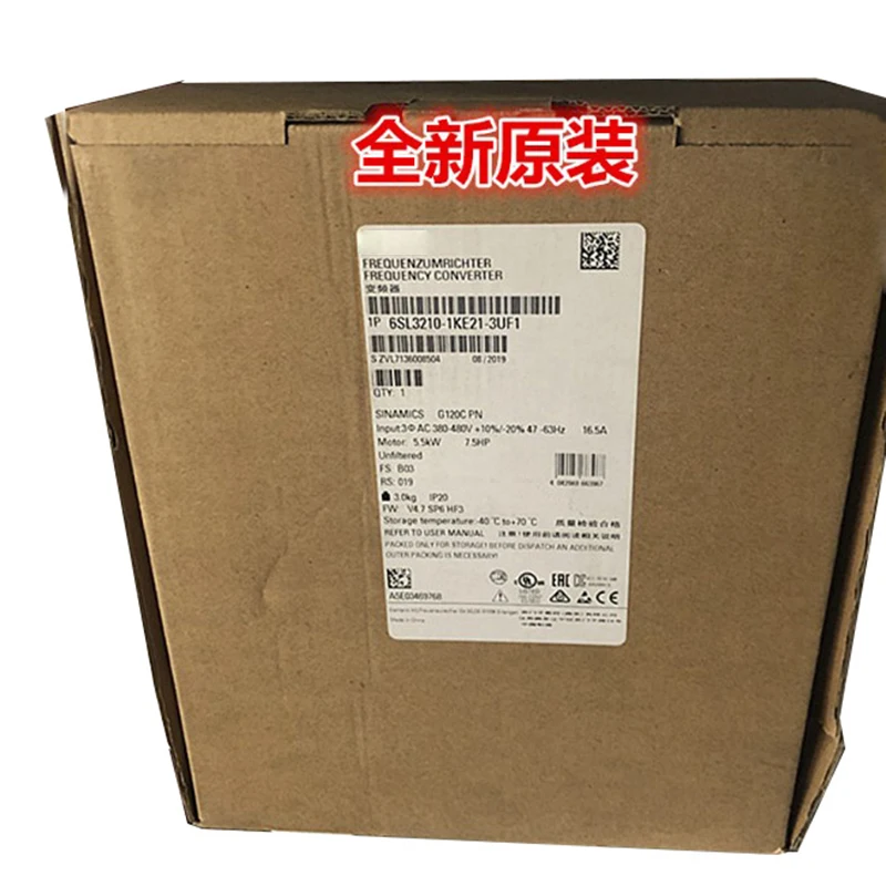 

New original 6SL3210-1KE21-3UF1 5.5KW inverter 6SL32101KE213UF1 spot