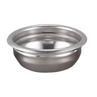 58mm reusable filter basket stainless steel double doses filter cup coffee machine filter basket bottomless filter