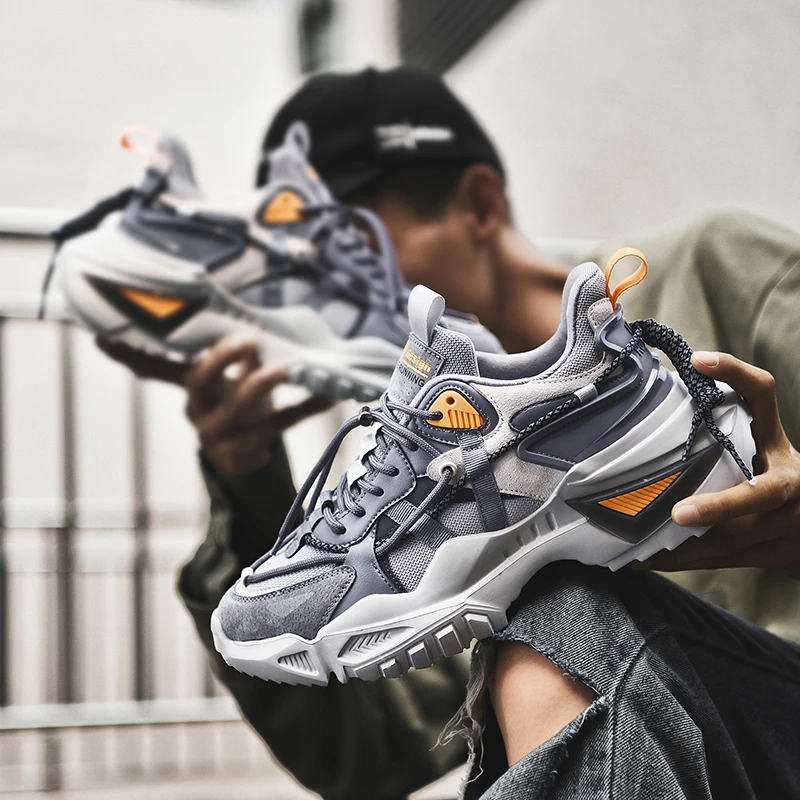 Luxury Men's Casual Sneakers High Quality Designer Sports Running Shoes Male Original 2023 Trend Thick Sole Fashion Dad Shoes