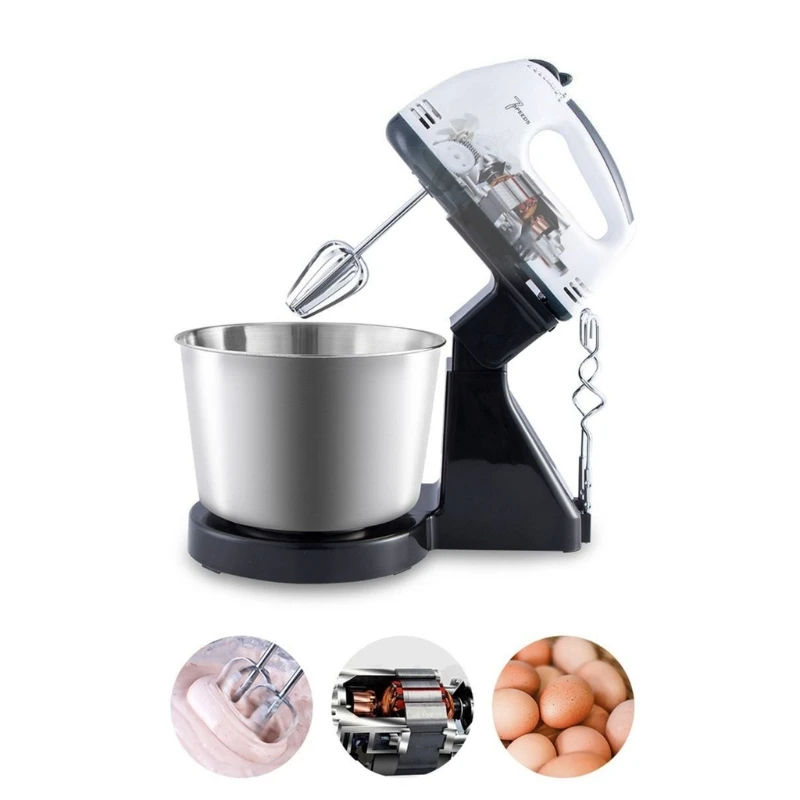 D0AB Kitchen Blender Cream Eggs Whisk Automatic Cream Dough Hook Food Blender